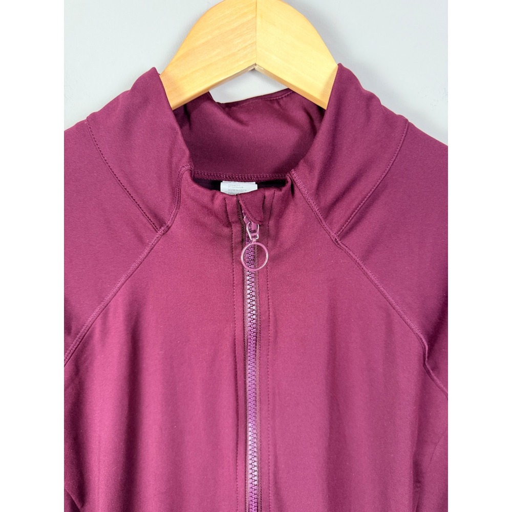 Fabletics Burgundy Full Zip Active Jacket Athleti… - image 2